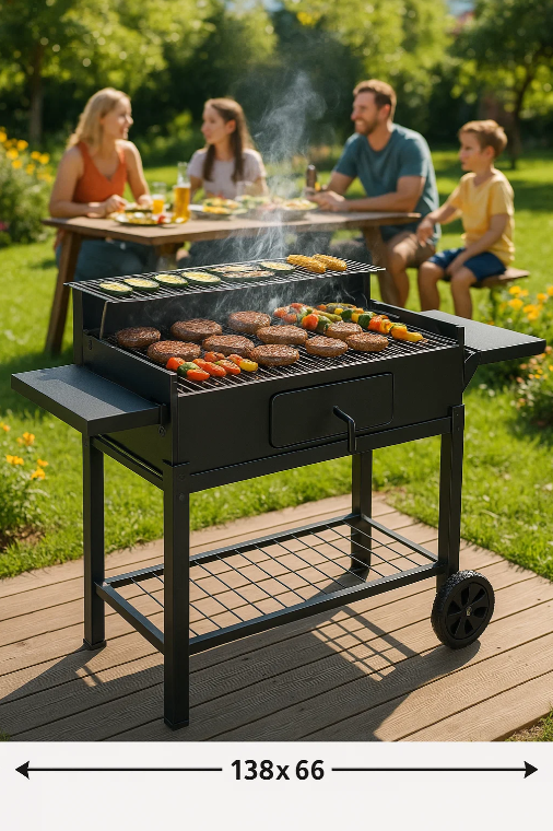 M03008 – Large Family Charcoal BBQ Grill