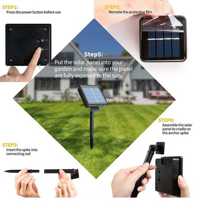 Outdoor Solar Powered Fairy Lights 8 Modes 30 meter