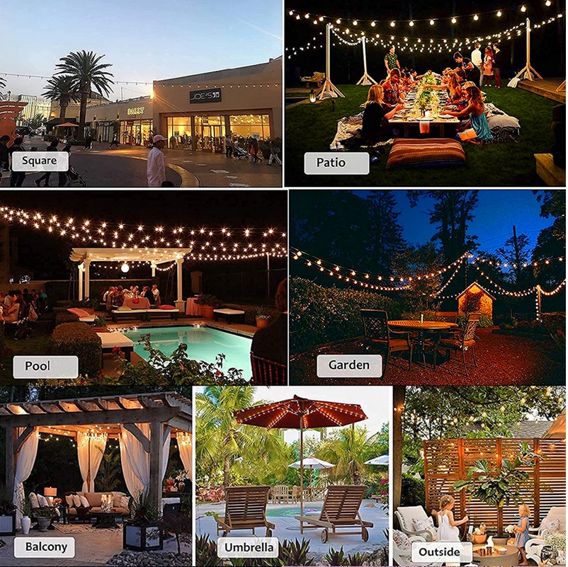 LED Solar String Lights IP65 Waterproof Outdoor Decoration