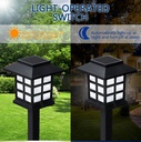 8pcs Led Solar Pathway Lights Waterproof Outdoor Solar Lamp for Garden/Landscape/Yard/Patio/Driveway/Walkway Lighting