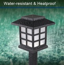8pcs Led Solar Pathway Lights Waterproof Outdoor Solar Lamp for Garden/Landscape/Yard/Patio/Driveway/Walkway Lighting