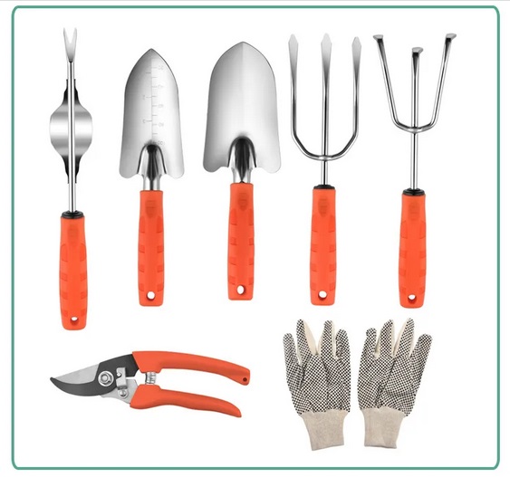 Orange Strainless Steel Branch Pro Pruning Shears Garden Grafting Tools Set