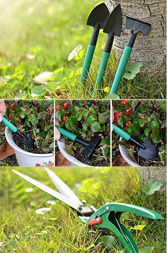 10 pcs Garden Tools Case Anti-rust Lightweight Garden Tool Set