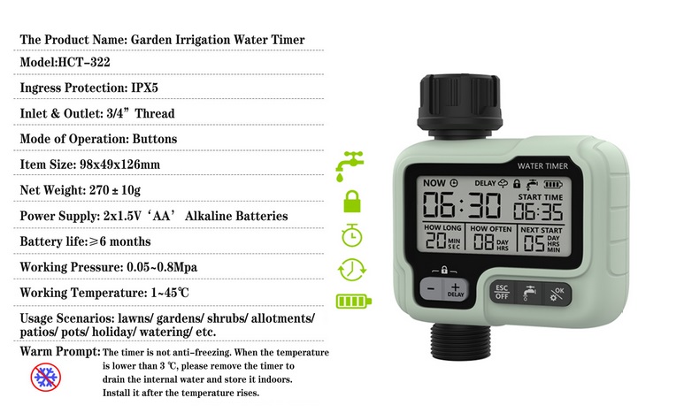 Automatic Water Timer Garden Digital Irrigation