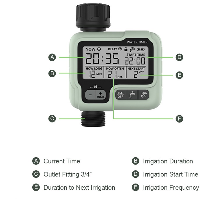 Automatic Water Timer Garden Digital Irrigation
