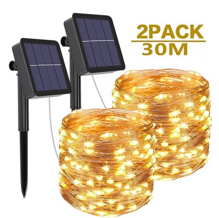 Outdoor Solar Garden Light Fairy Lights 8 Modes 30 meter
