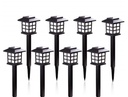 8pcs Led Solar Pathway Lights Waterproof Outdoor Solar Lamp for Garden/Landscape/Yard/Patio/Driveway/Walkway Lighting