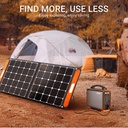 CTECHi Portable Power Station 240 Wh LiFePO4 Solar Generator with 200W Solar Panel Power Supply for Outdoors Travel