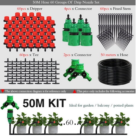 50M Automatic Garden Irrigation Watering System