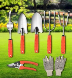 Orange Strainless Steel Branch Pro Pruning Shears Garden Grafting Tools Set